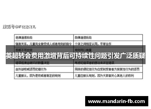 英超转会费用激增背后可持续性问题引发广泛质疑 英超转会费用激增背后可持续性问题引发广泛质疑