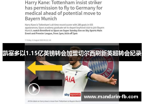 凯塞多以1.15亿英镑转会加盟切尔西刷新英超转会纪录 凯塞多以1.15亿英镑转会加盟切尔西刷新英超转会纪录